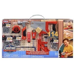 Little Tikes Creative Construction Master Carpenter Set 114 Accessories